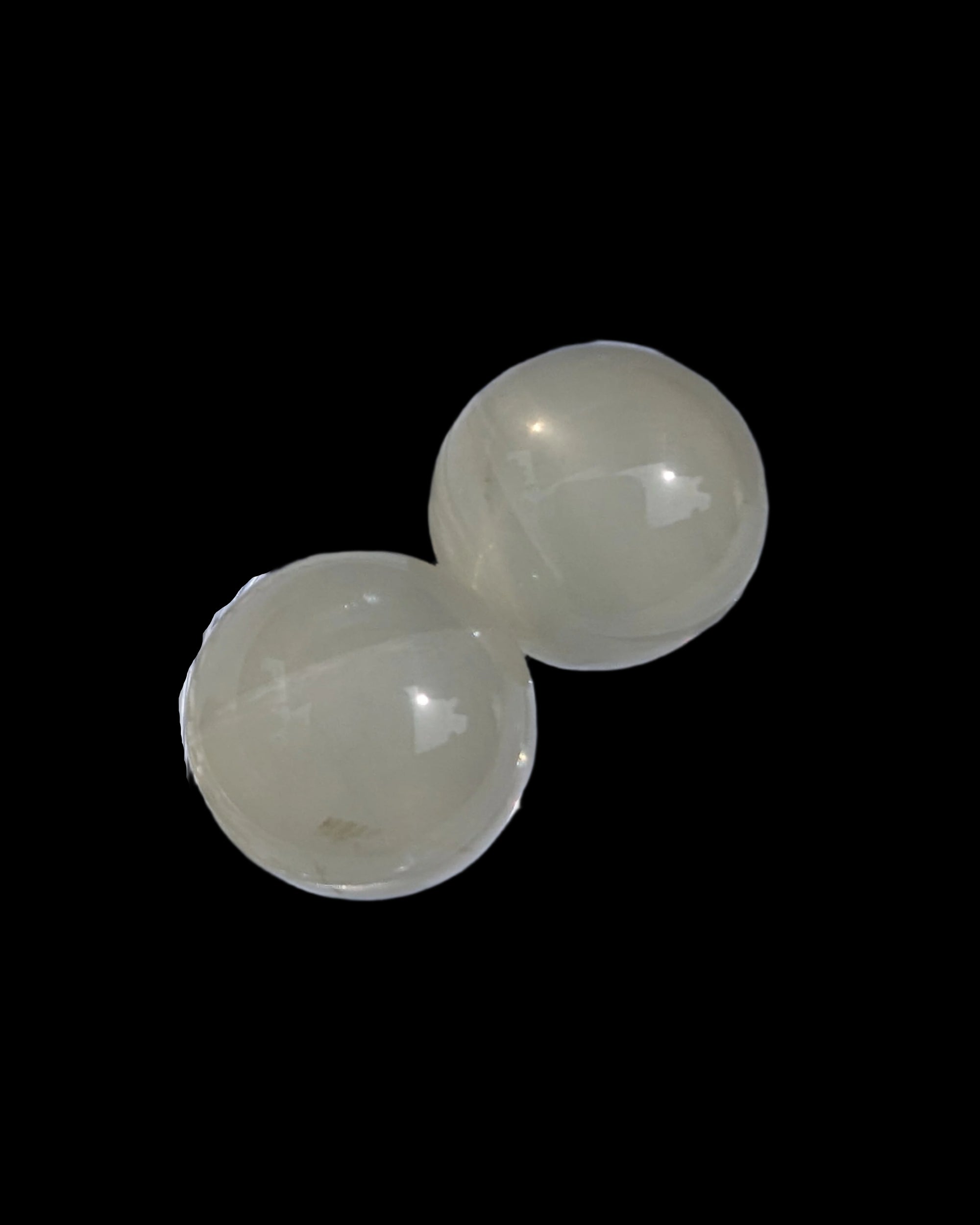 Citrine crystal 2 small spheres 9-10g in sunlight, Rocks and Things Store