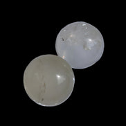 Citrine crystal 2 small spheres 9-10g in sunlight, Rocks and Things Store