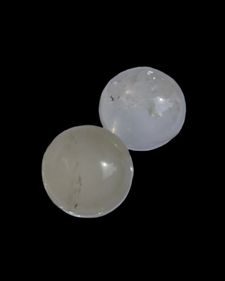 Citrine crystal 2 small spheres 9-10g in sunlight, Rocks and Things Store