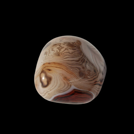 Crazy Silk Banded Agate from Madagascar 35g in sunlight - Rocks and Things Store