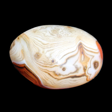 Crazy Silk Banded Agate from Madagascar 35g in sunlight - Rocks and Things Store