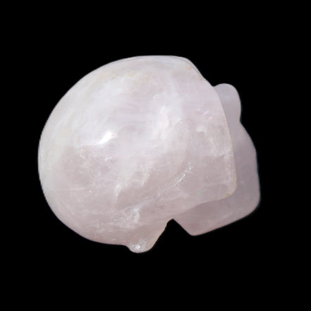 Rose Quartz hand-carved skull 51g in sunlight - Rocks and Things Store