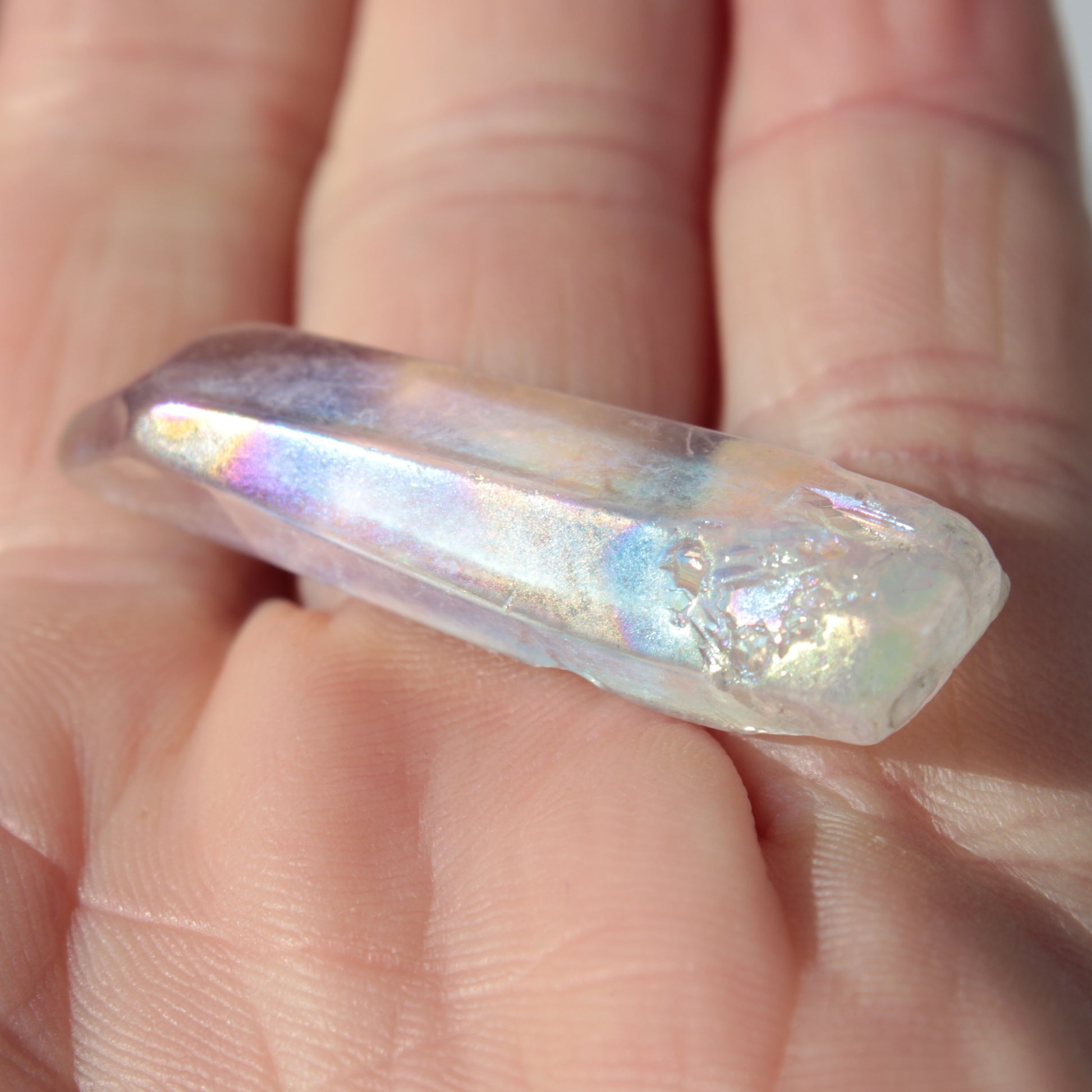 Angel Aura Quartz crystal 42mm 6g Rocks and Things