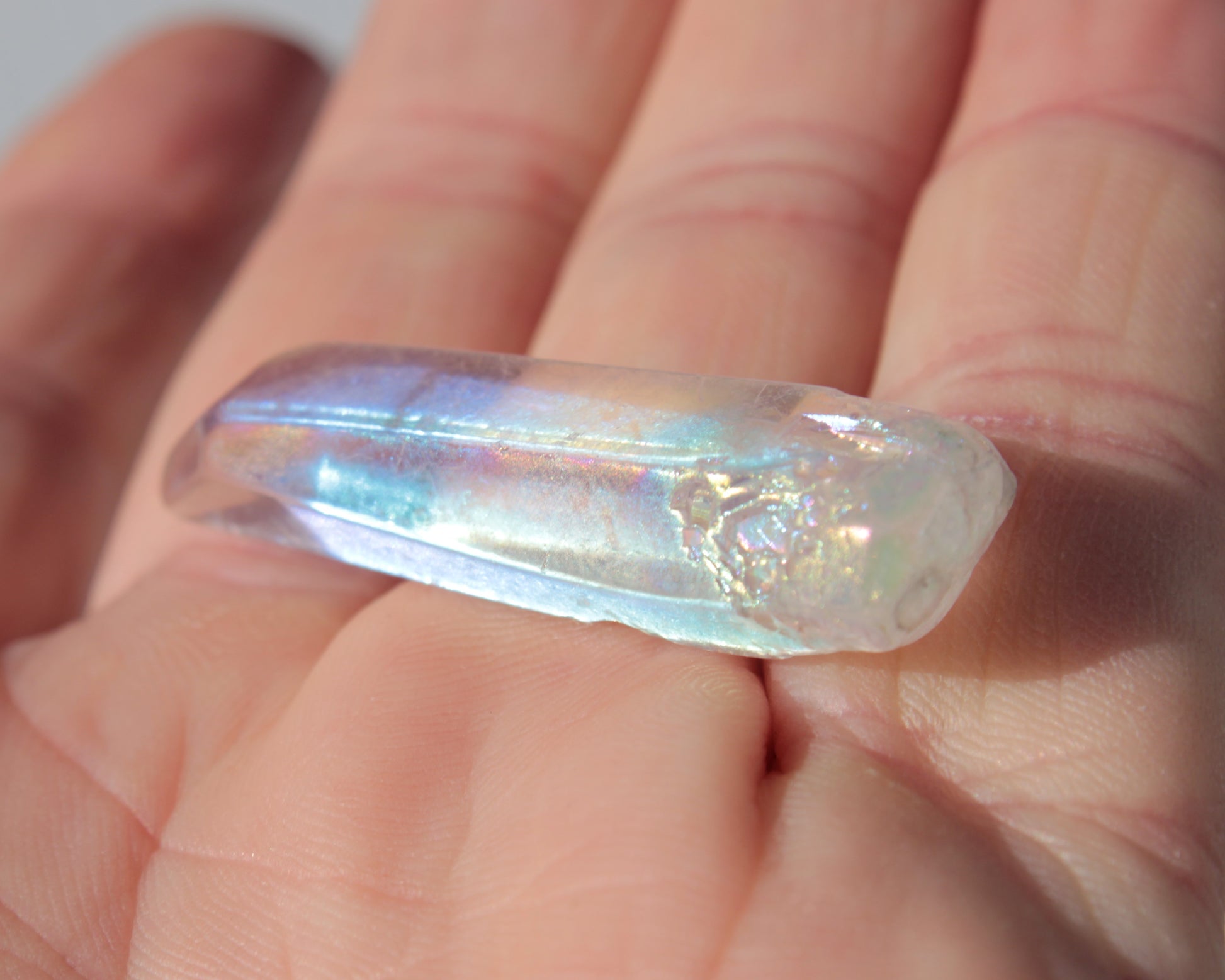 Angel Aura Quartz crystal 42mm 6g Rocks and Things