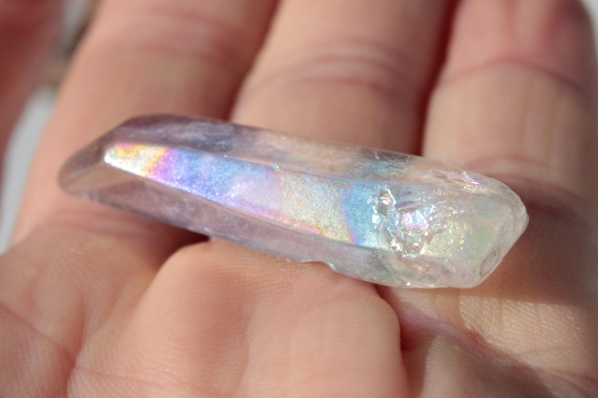 Angel Aura Quartz crystal 42mm 6g Rocks and Things