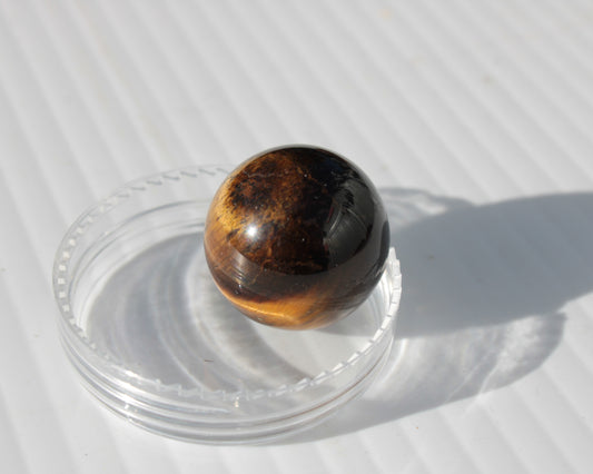 Tigers Eye small sphere 20mm 13g Rocks and Things