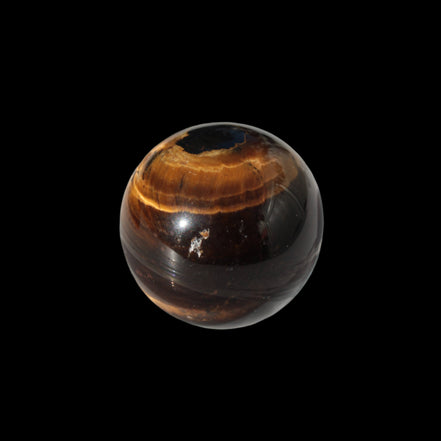 Tigers Eye small sphere 20mm 13g in sunlight - Rocks and Things Store