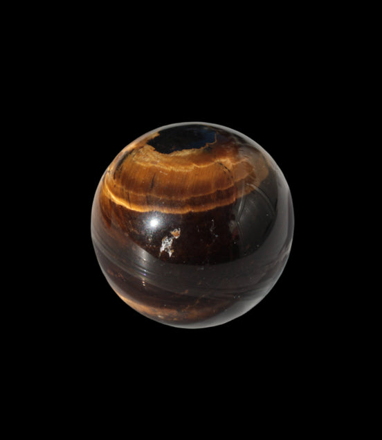 Tigers Eye small sphere 20mm 13g in sunlight - Rocks and Things Store