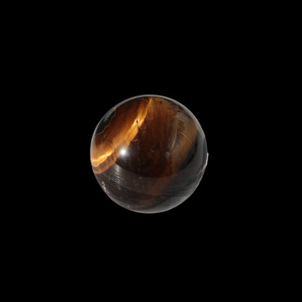 Tigers Eye small sphere 20mm 13g in sunlight - Rocks and Things Store
