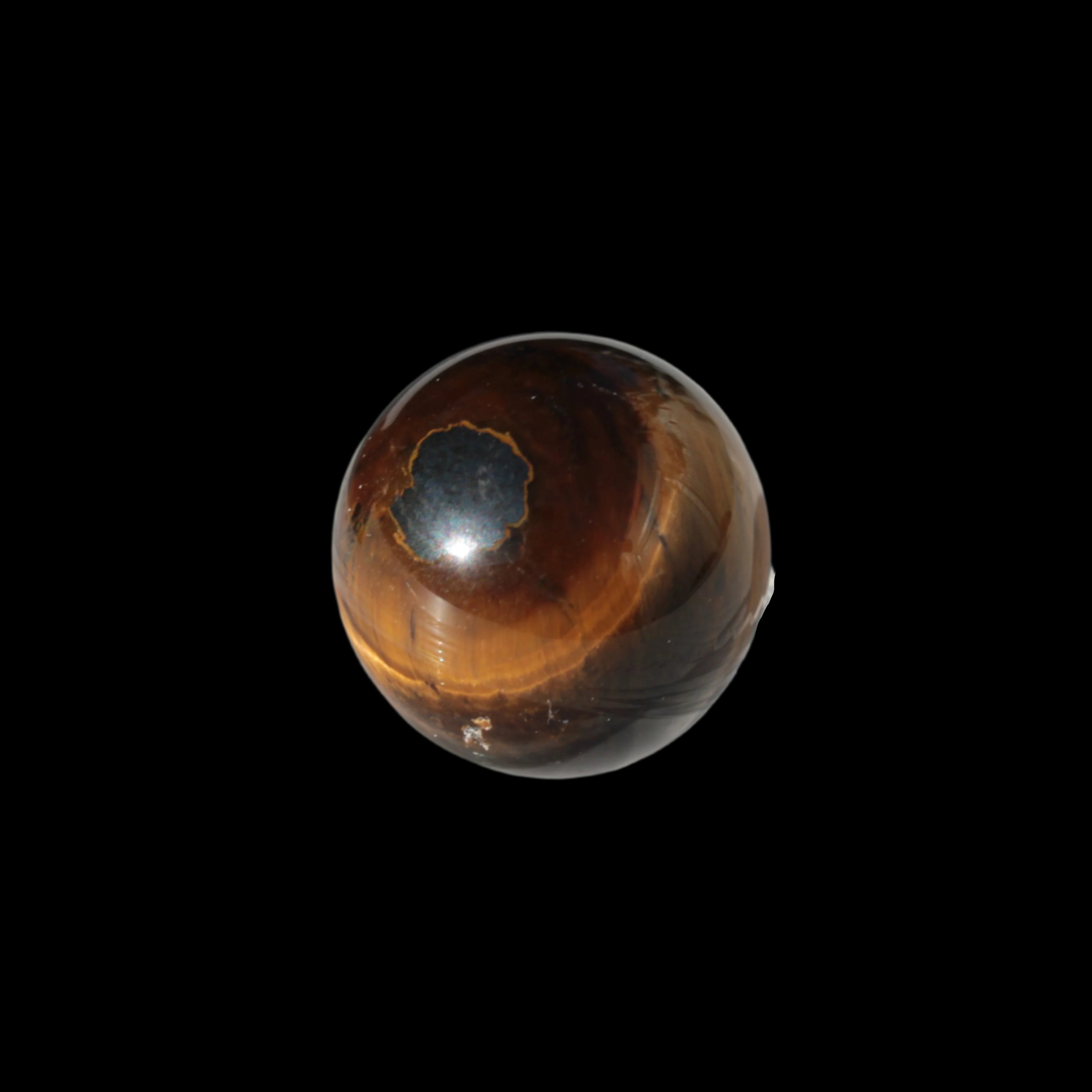Tigers Eye small sphere 20mm 13g in sunlight - Rocks and Things Store