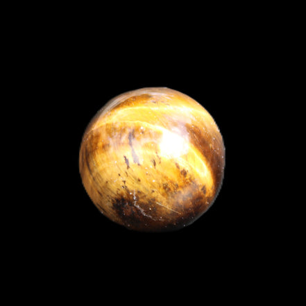 Tigers Eye small sphere 20mm 13g in sunlight - Rocks and Things Store