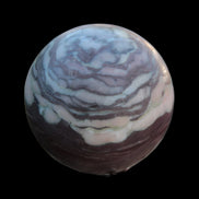 Zebra Stone Jasper sphere 569g Rocks and ThingsZebra Stone Jasper sphere 569g in sunlight - Rocks and Things Store