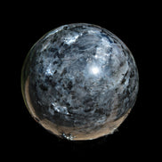 Indigo Gabbro sphere 252g in sunlight - Rocks and Things Store