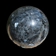 Indigo Gabbro sphere 252g in sunlight - Rocks and Things Store
