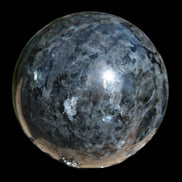 Indigo Gabbro sphere 252g in sunlight - Rocks and Things Store
