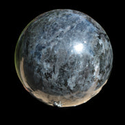 Indigo Gabbro sphere 252g in sunlight - Rocks and Things Store