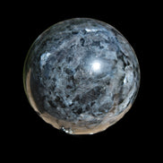 Indigo Gabbro sphere 252g in sunlight - Rocks and Things Store