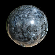 Indigo Gabbro sphere 252g in sunlight - Rocks and Things Store