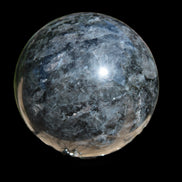 Indigo Gabbro sphere 252g in sunlight - Rocks and Things Store