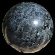 Indigo Gabbro sphere 252g in sunlight - Rocks and Things Store