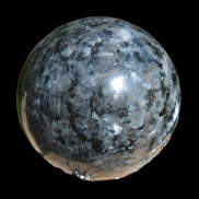 Indigo Gabbro sphere 252g in sunlight - Rocks and Things Store