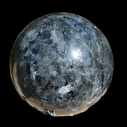 Indigo Gabbro sphere 252g in sunlight - Rocks and Things Store