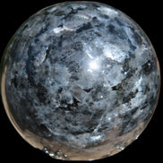 Indigo Gabbro sphere 252g in sunlight - Rocks and Things Store