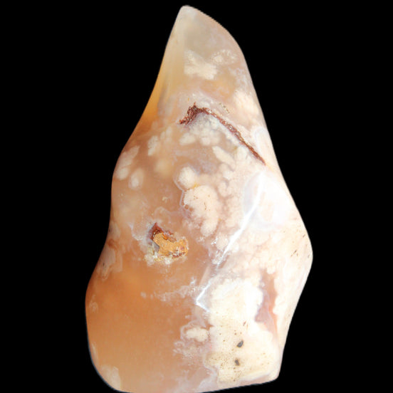 Snowflake Cherry Blossom Agate flame from Madagascar 63g in sunlight - Rocks and Things Store