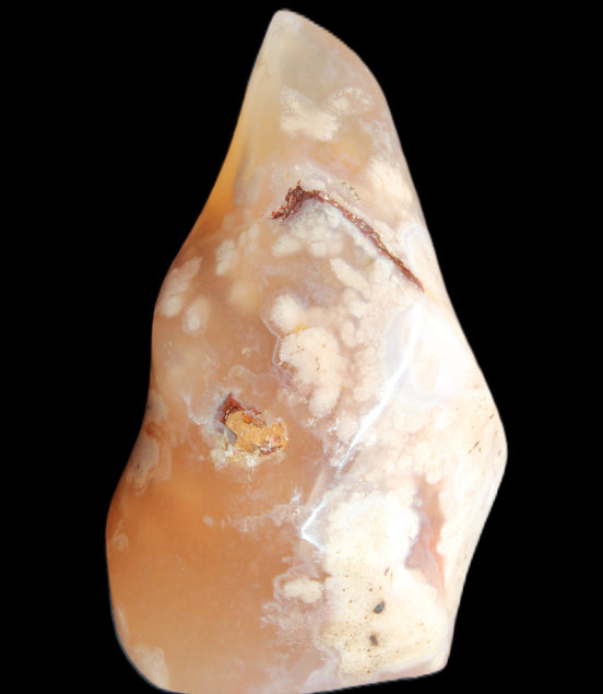Snowflake Cherry Blossom Agate flame from Madagascar 63g in sunlight - Rocks and Things Store