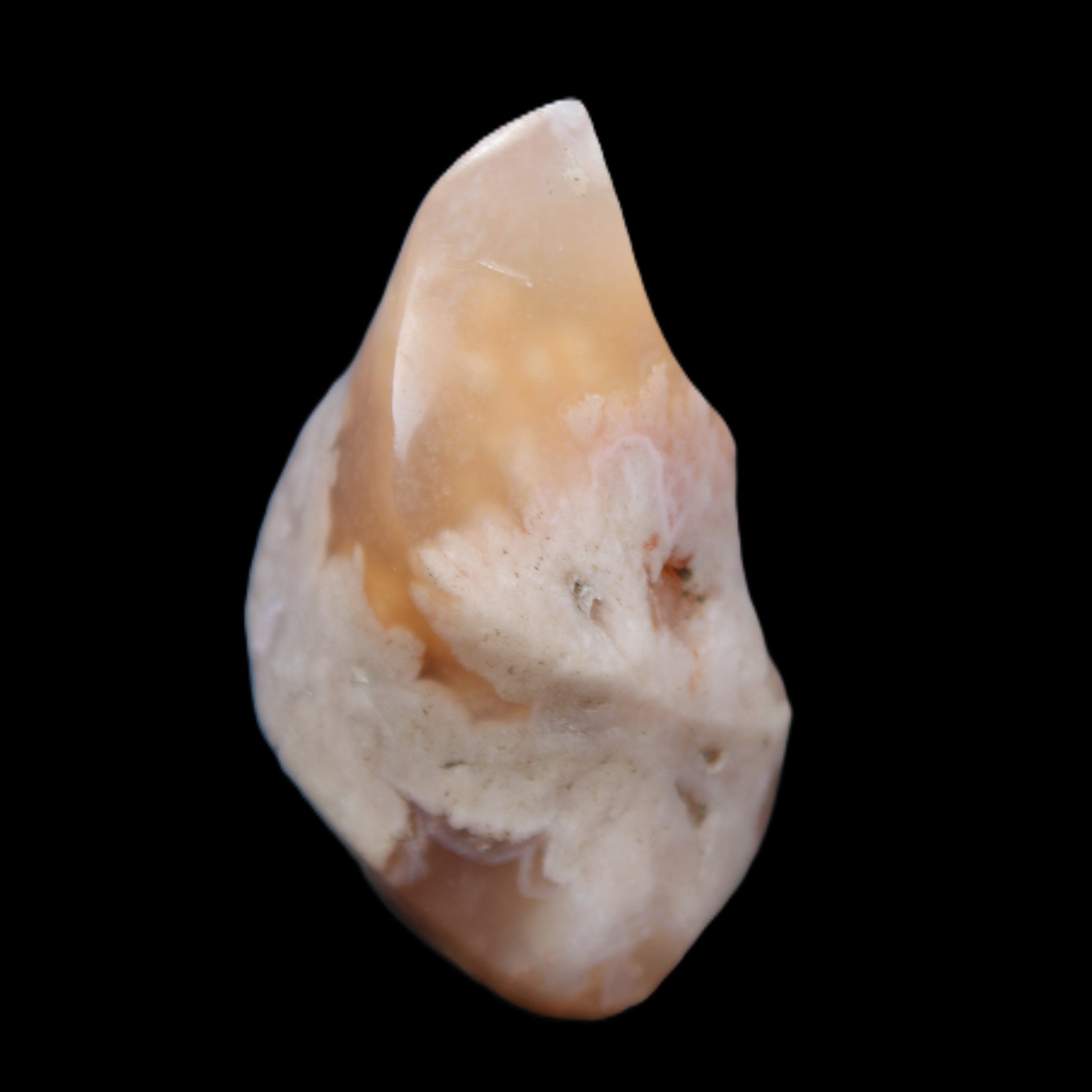 Snowflake Cherry Blossom Agate flame from Madagascar 63g in sunlight - Rocks and Things Store