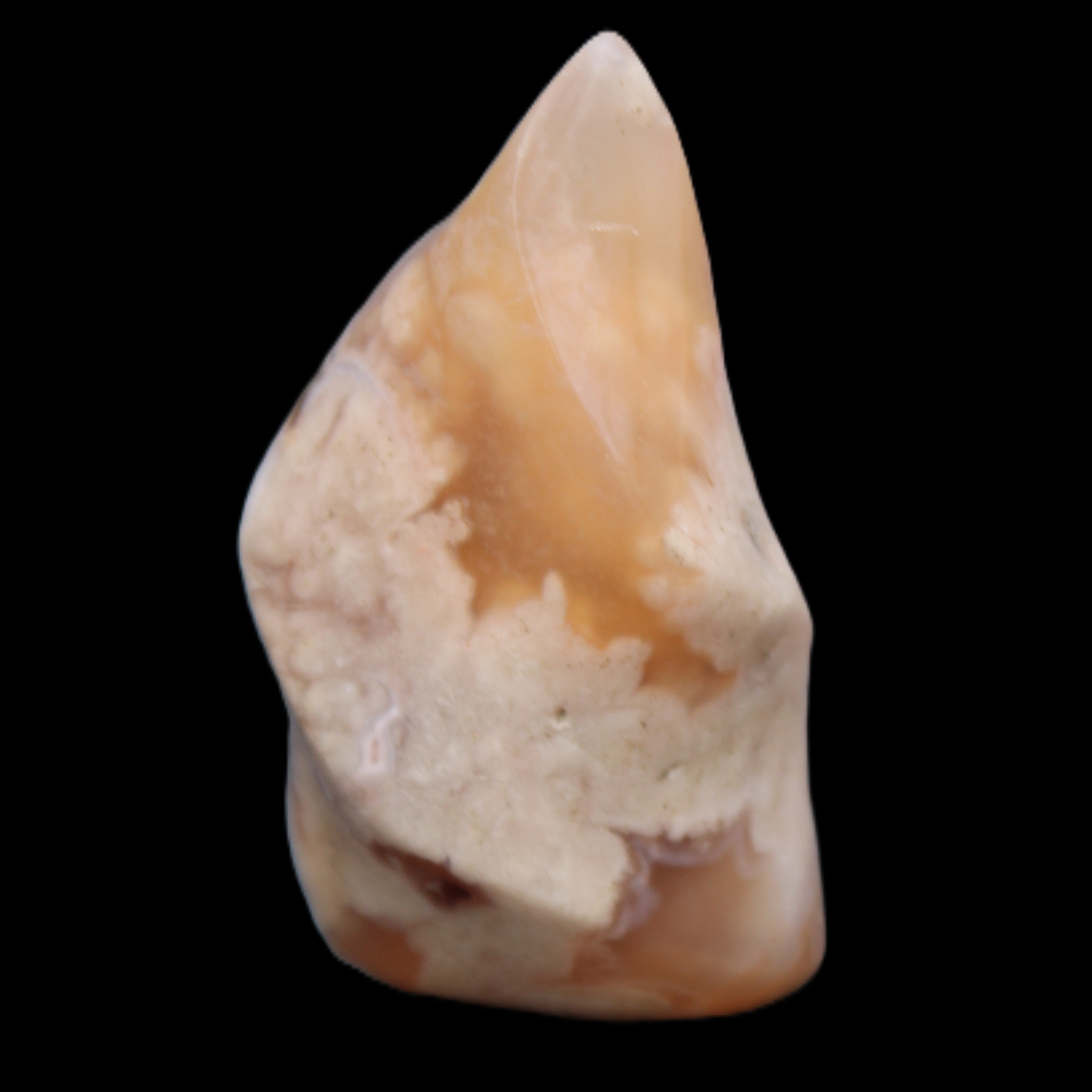 Snowflake Cherry Blossom Agate flame from Madagascar 63g in sunlight - Rocks and Things Store