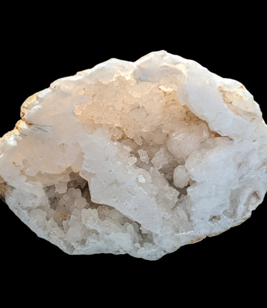 White Quartz sparkly crystal geode 244g - Rocks and Things Store