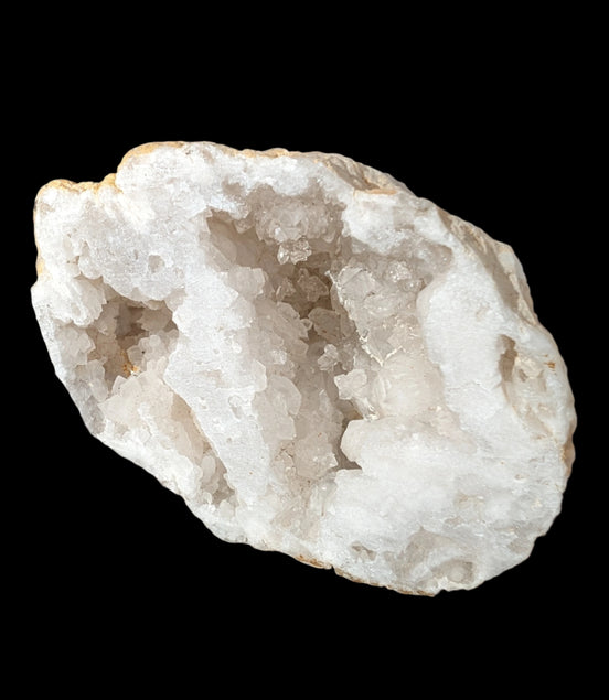 White Quartz sparkly crystal geode 244g - Rocks and Things Store