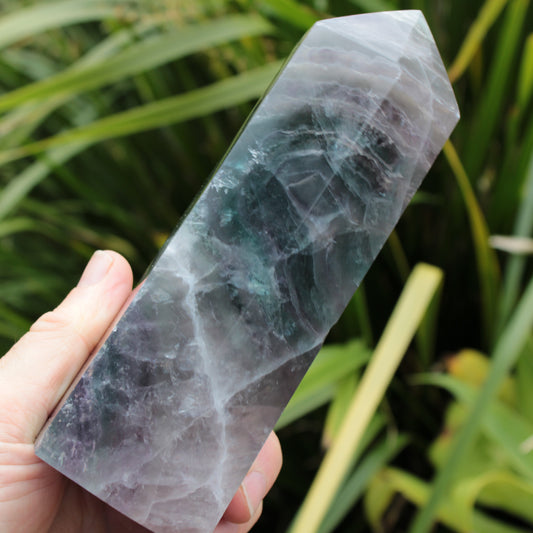 Fluorite obelisk 1235g Rocks and Things