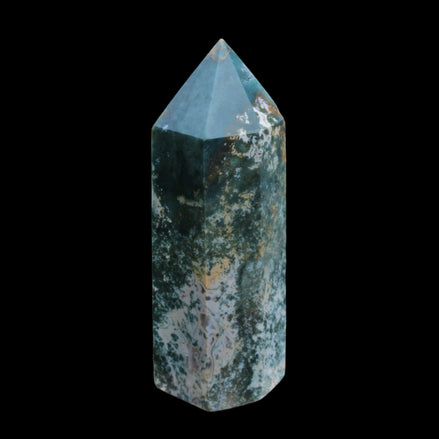 Moss Agate obelisk 859g - Rocks and Things Store