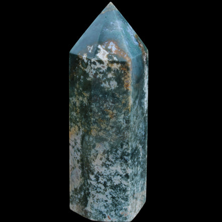Moss Agate obelisk 859g - Rocks and Things Store