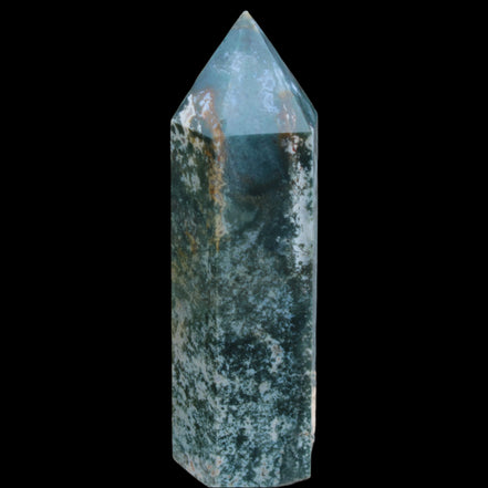 Moss Agate obelisk 859g - Rocks and Things Store