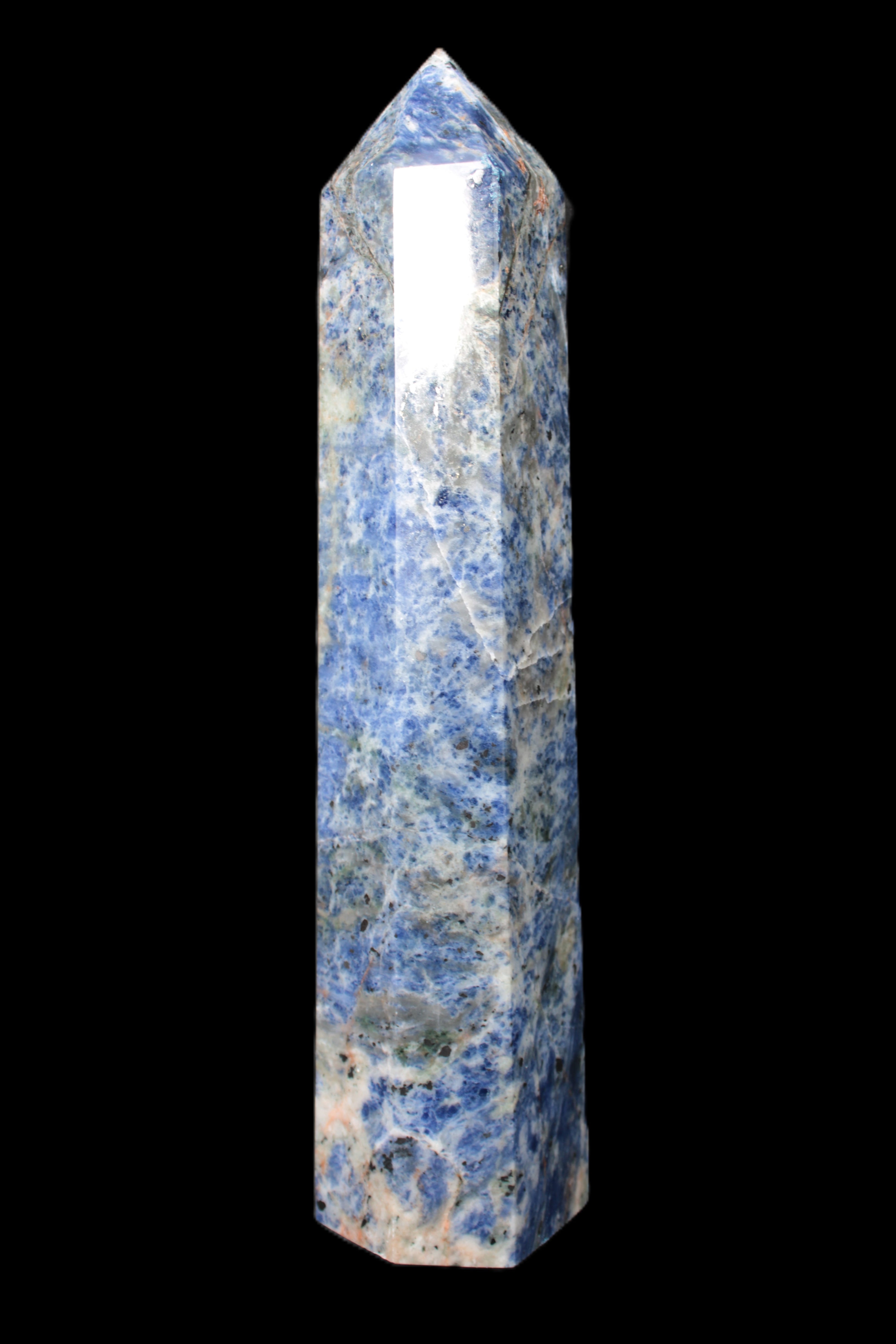 Sodalite obelisk 763g Rocks and Things