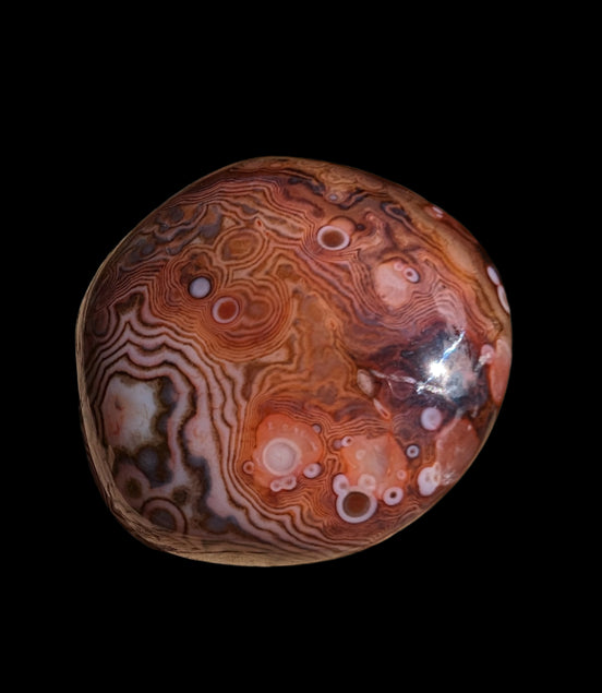 Crazy Silk Banded Agate from Madagascar 40.8g Rocks and Things