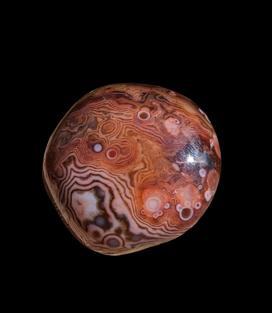 Crazy Silk Banded Agate from Madagascar 40.8g Rocks and Things