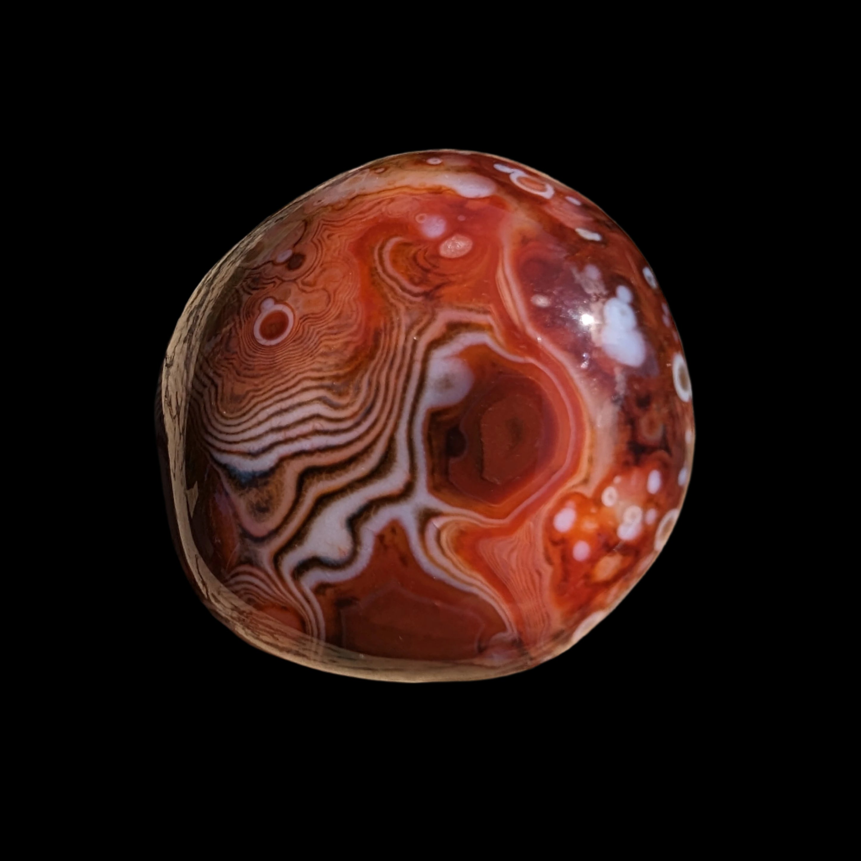 Crazy Silk Banded Agate from Madagascar 40.8g Rocks and Things