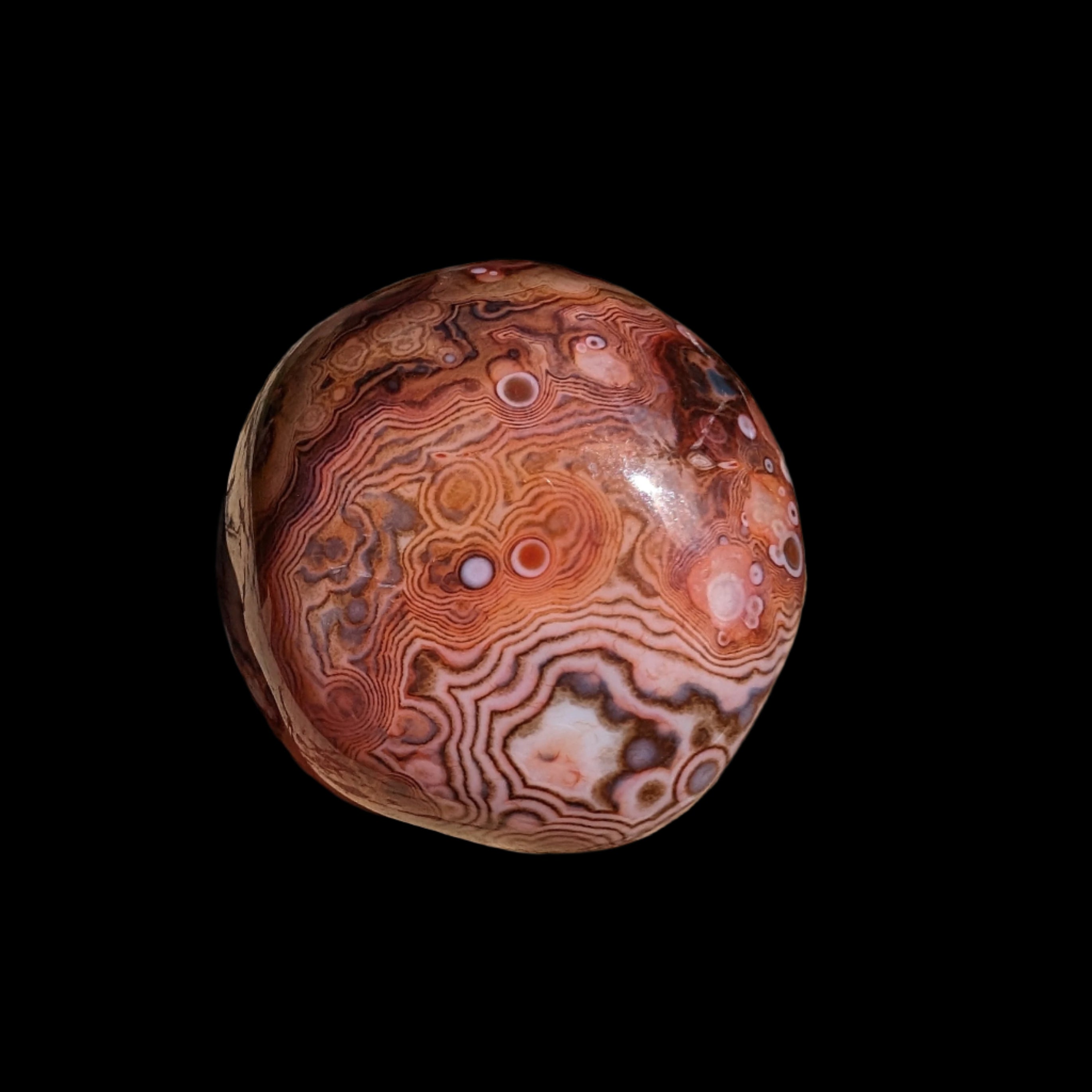 Crazy Silk Banded Agate from Madagascar 40.8g Rocks and Things