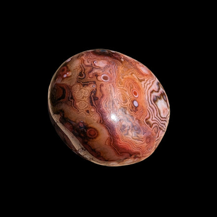 Crazy Silk Banded Agate from Madagascar 40.8g Rocks and Things