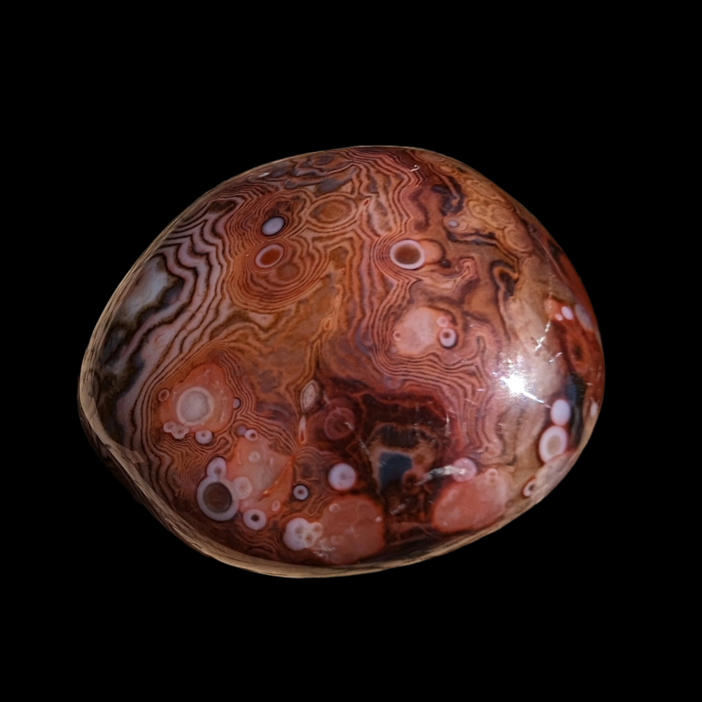 Crazy Silk Banded Agate from Madagascar 40.8g Rocks and Things