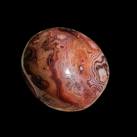 Crazy Silk Banded Agate from Madagascar 40.8g Rocks and Things