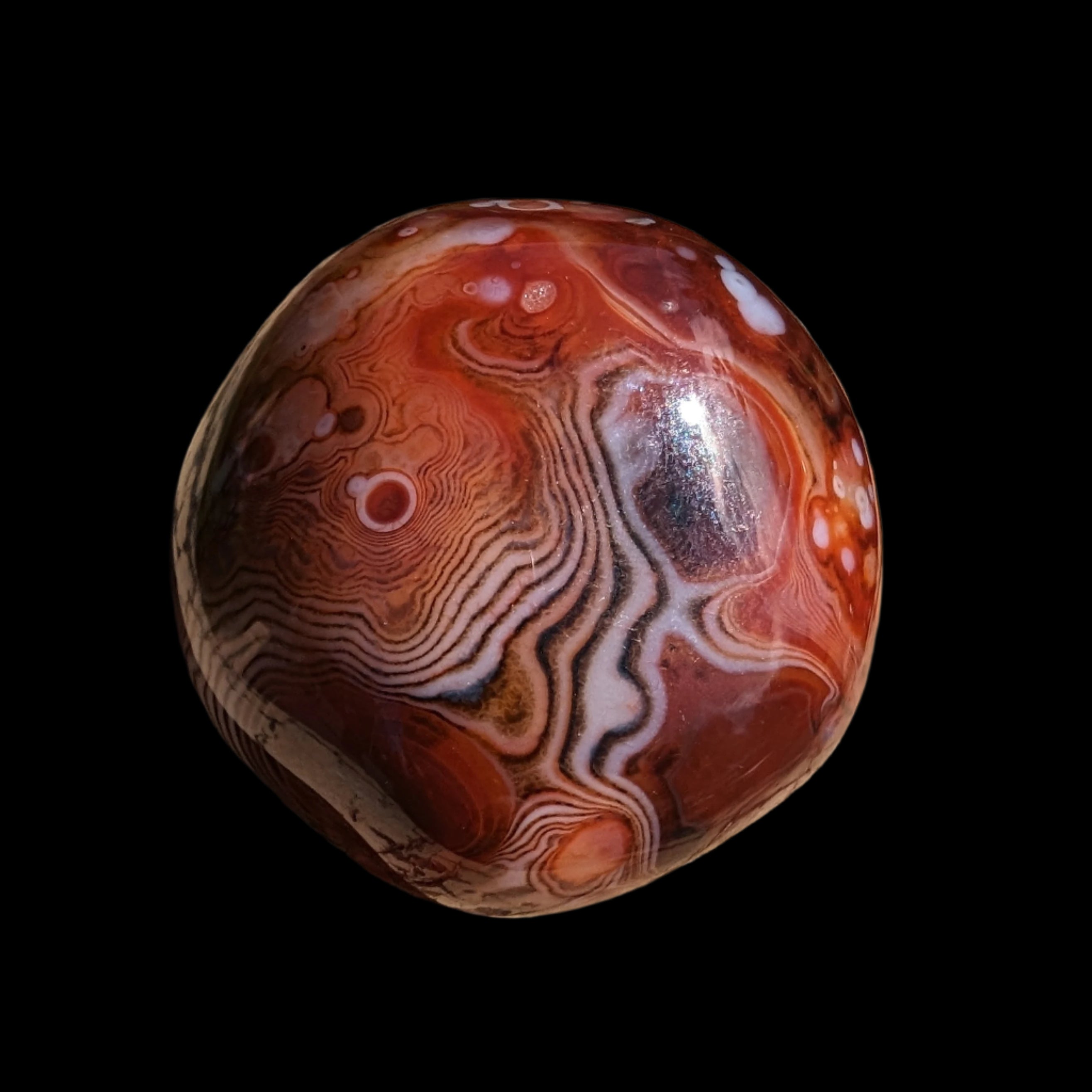 Crazy Silk Banded Agate from Madagascar 40.8g Rocks and Things
