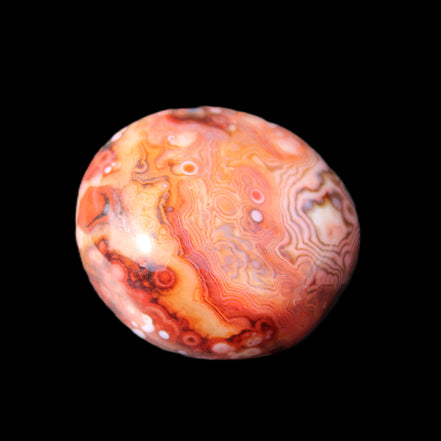 Crazy Silk Banded Agate from Madagascar 40.8g in sunlight - Rocks and Things Store