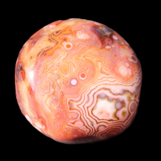 Crazy Silk Banded Agate from Madagascar 40.8g in sunlight - Rocks and Things Store