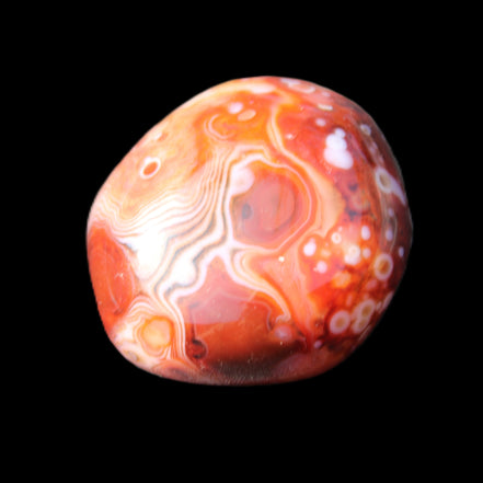 Crazy Silk Banded Agate from Madagascar 40.8g in sunlight - Rocks and Things Store