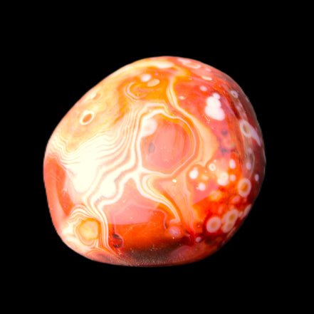Crazy Silk Banded Agate from Madagascar 40.8g in sunlight - Rocks and Things Store